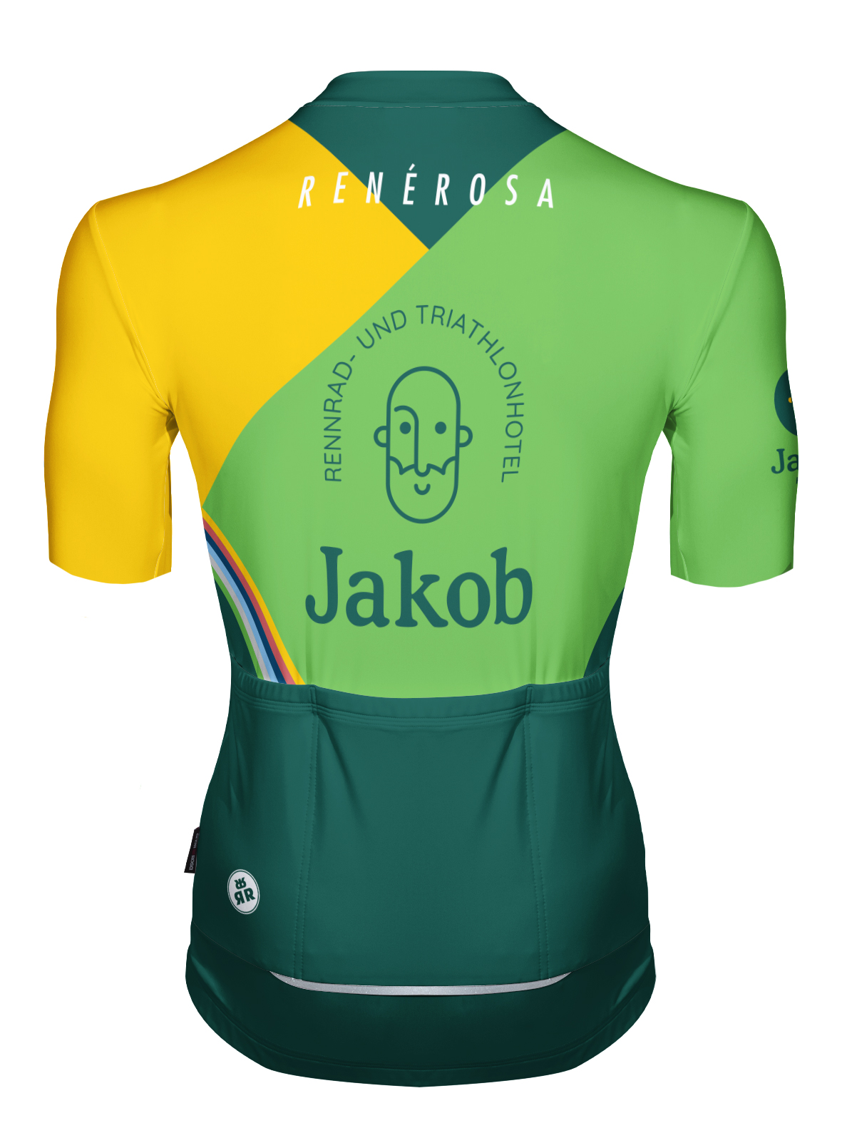 Kurzarm Radtrikot RRT2048 RenéRosa - Design Classic Hotel Jakob