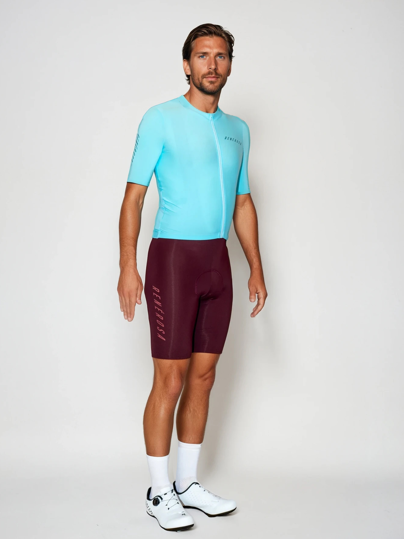 Kurzarm Radtrikot RRT2048UP RenéRosa Neo Lightblue