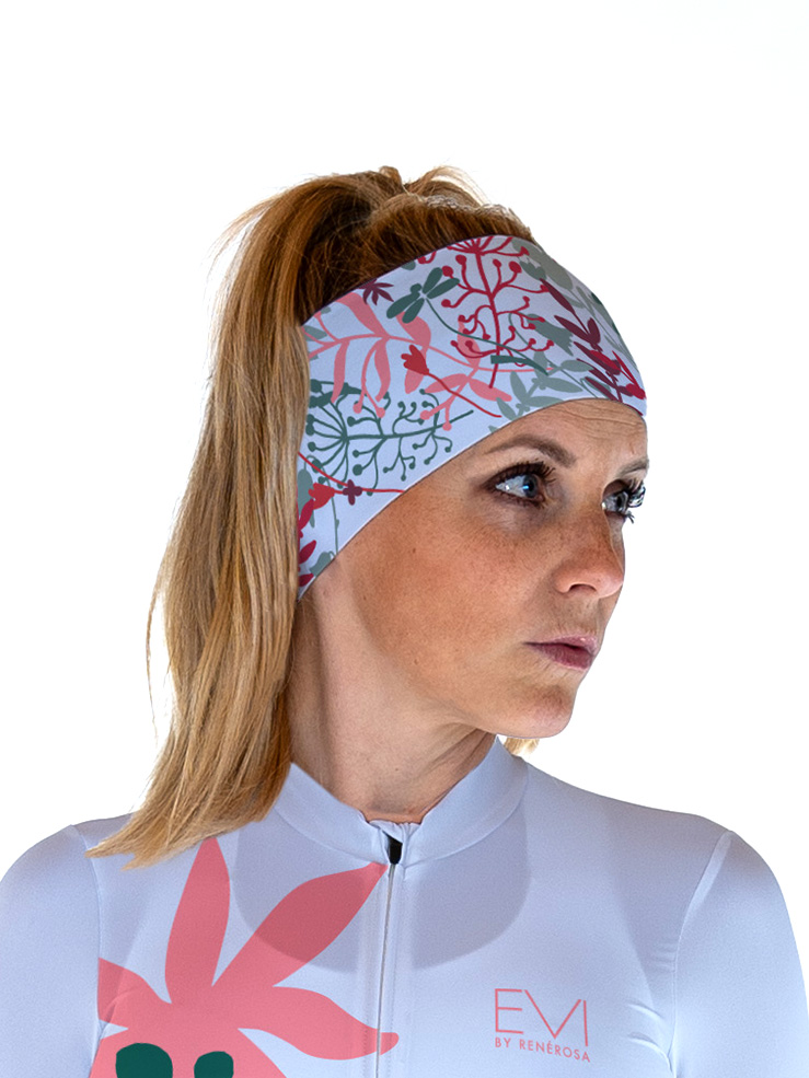 Headband Cross Country Skier RRT991U / RRideFree White Blue