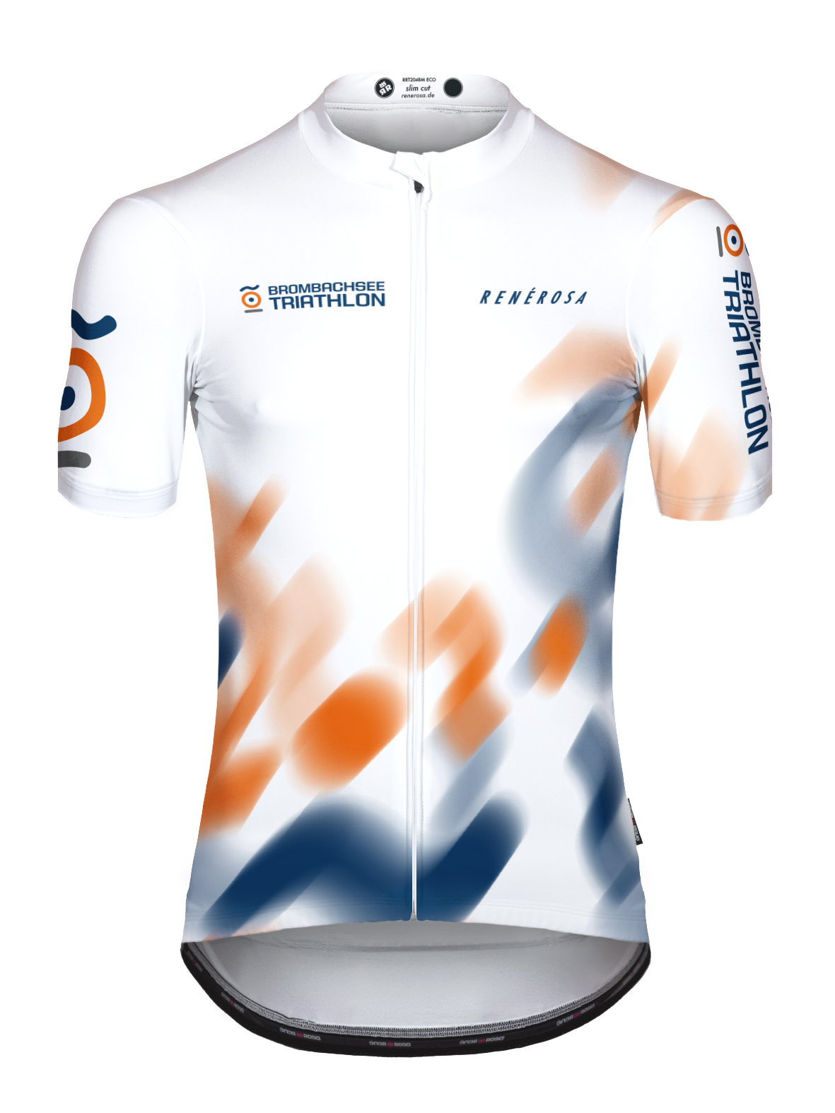 Kurzarm Radtrikot  RRT2048M RenéRosa Brombachsee Triathlon weiss