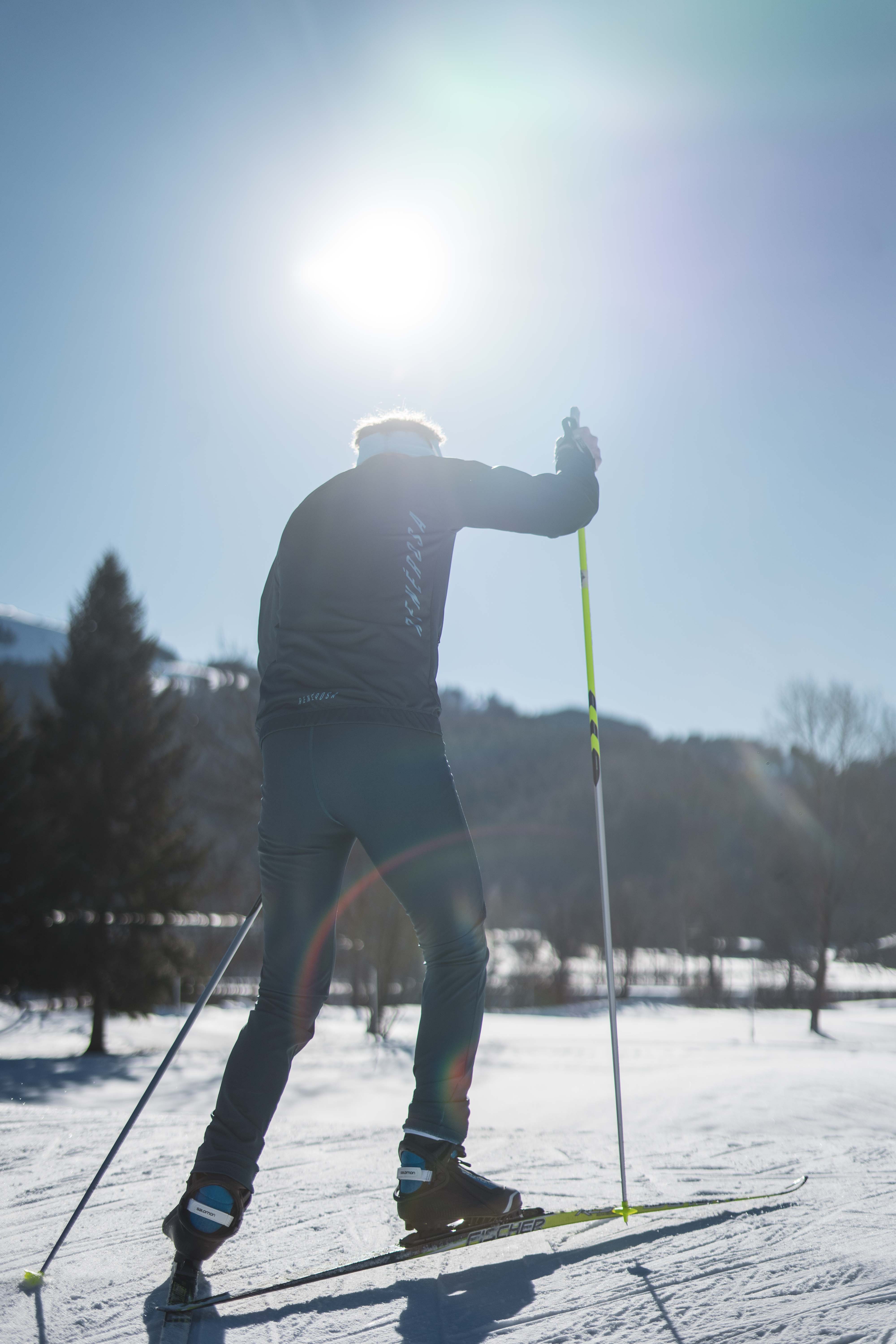 Cross Country Skiing Warming Pants RRT130M / RRide Free Dark Blue